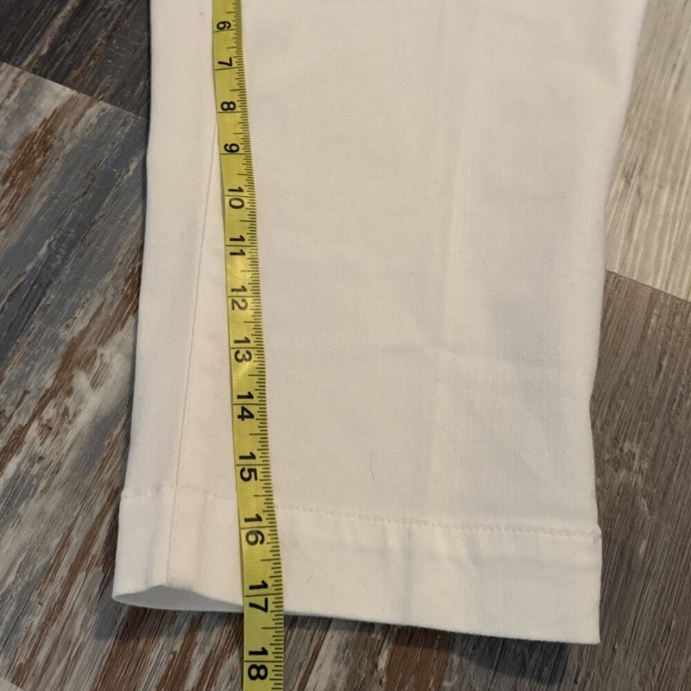 Chico's Capri Pants Womens 16 Size 3 White Stretch Skinny Cropped NEW - Picture 11 of 13